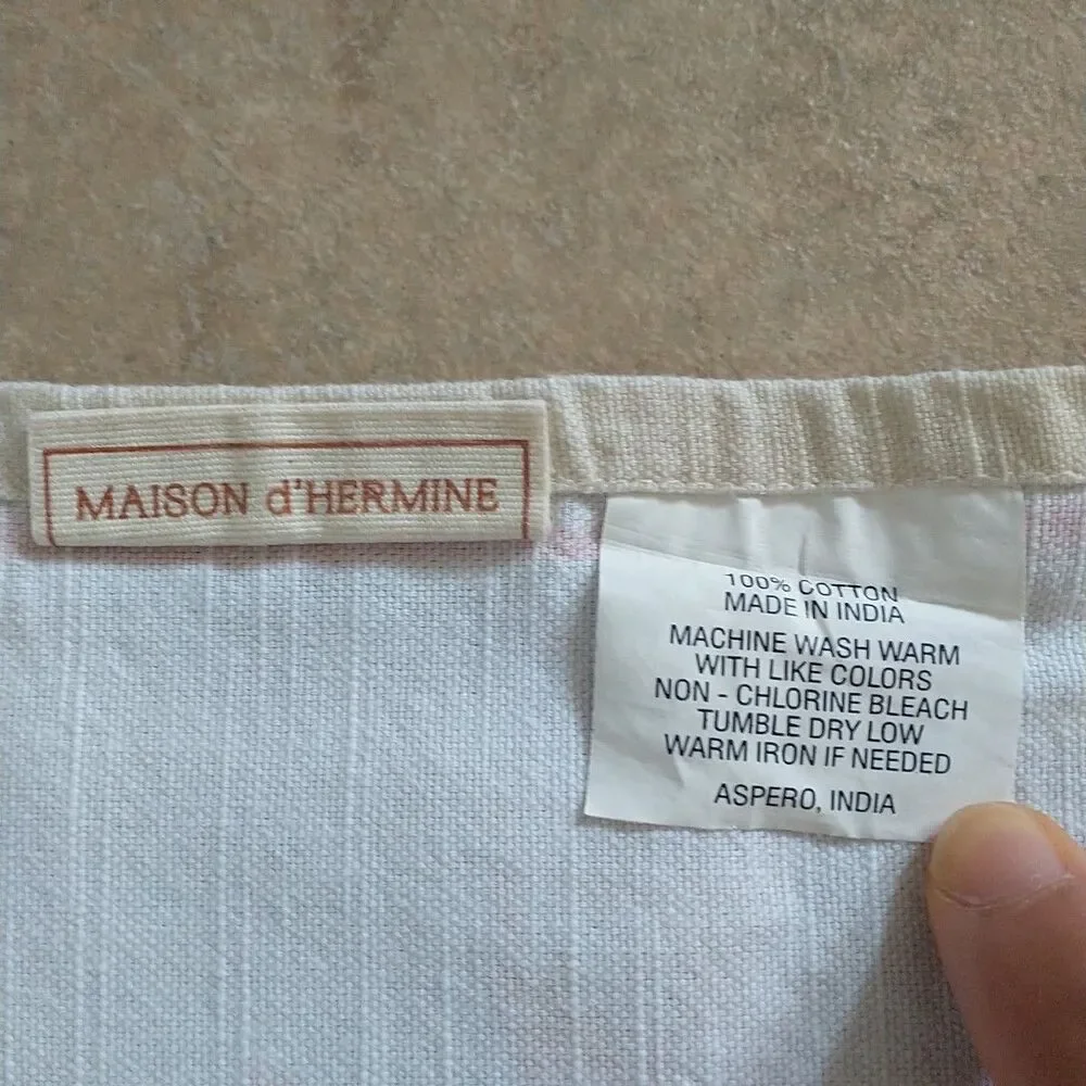 Maison d'Hermine Cloth Napkins Leaf Print Fall Cotton Set of 12x Square 20x20”